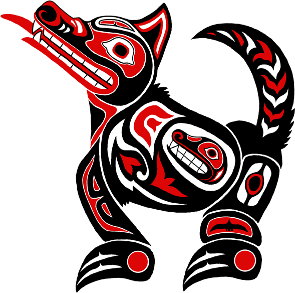 Native American Wolf By Macgreen Zps737d7432 By Jasminwtf - Totem Wolf Native American (600x592)