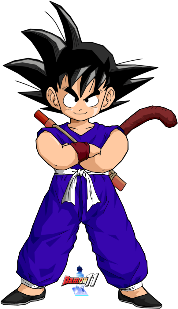 Kid Goku - Dragon Ball Son Goku Kids (588x1011)