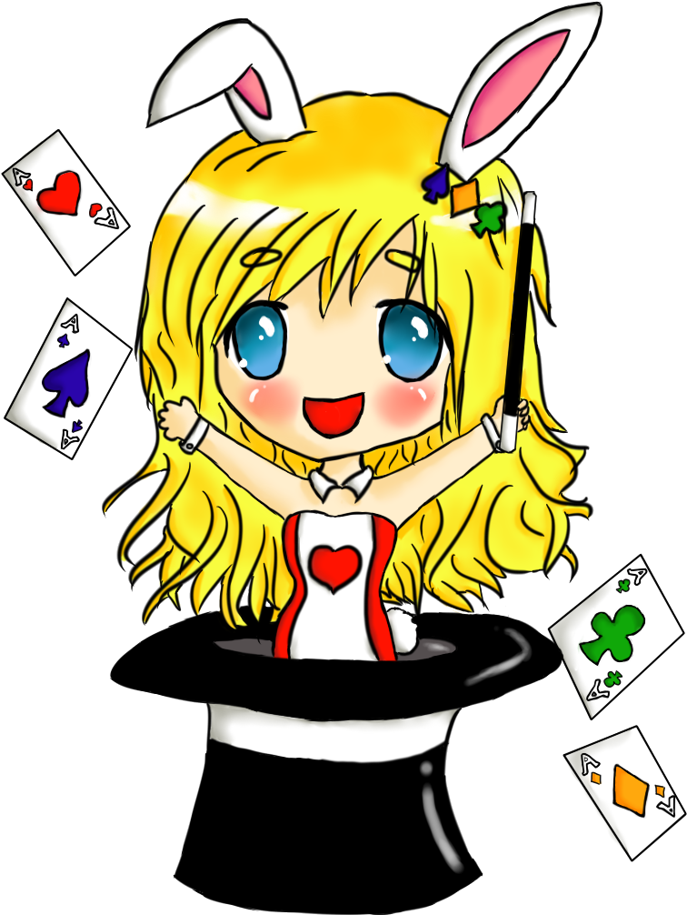 The Magic Rabbit By Apple264 - Cartoon (768x1024)