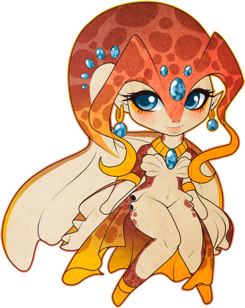 A Sea Zora By Writerdragon - Art (798x1001)