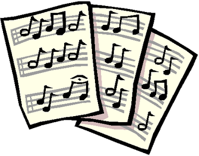 Music Club - Music Sheet Clip Art (400x313)