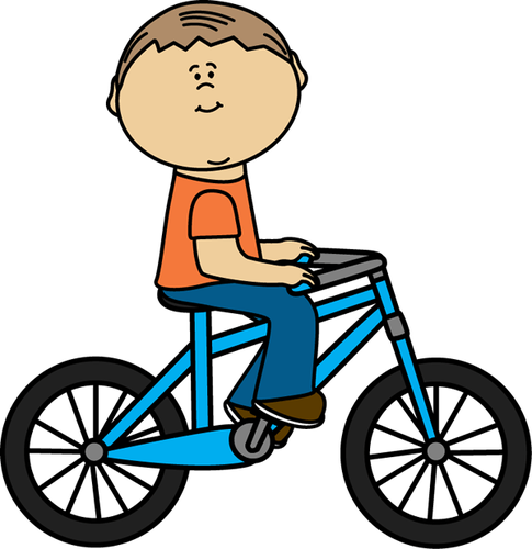 I Learn To Ride A Bike Without Training Wheels - Girl On Bike Clipart (485x500)