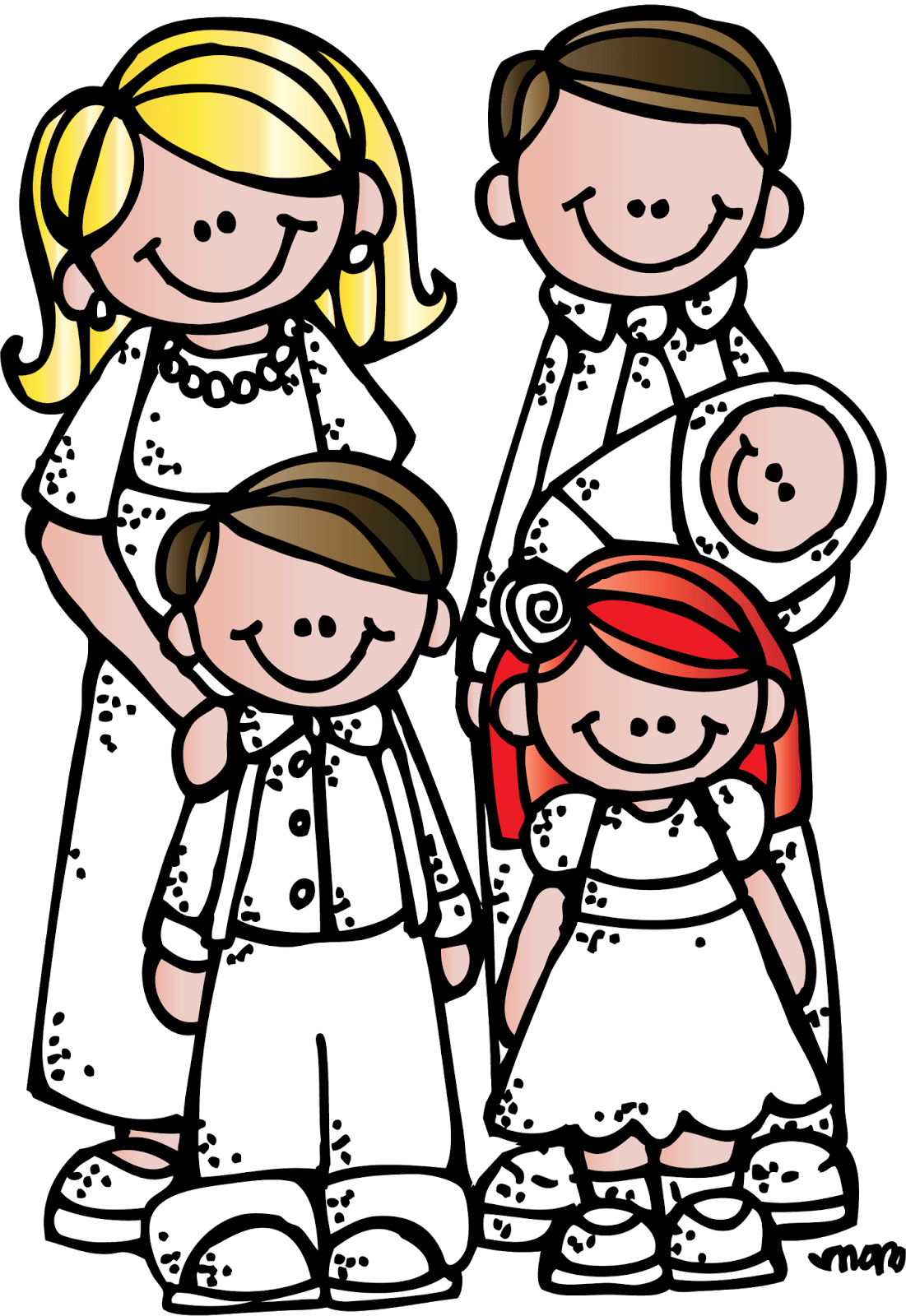 History Family Cliparts - Lds Family Clipart (1101x1600)