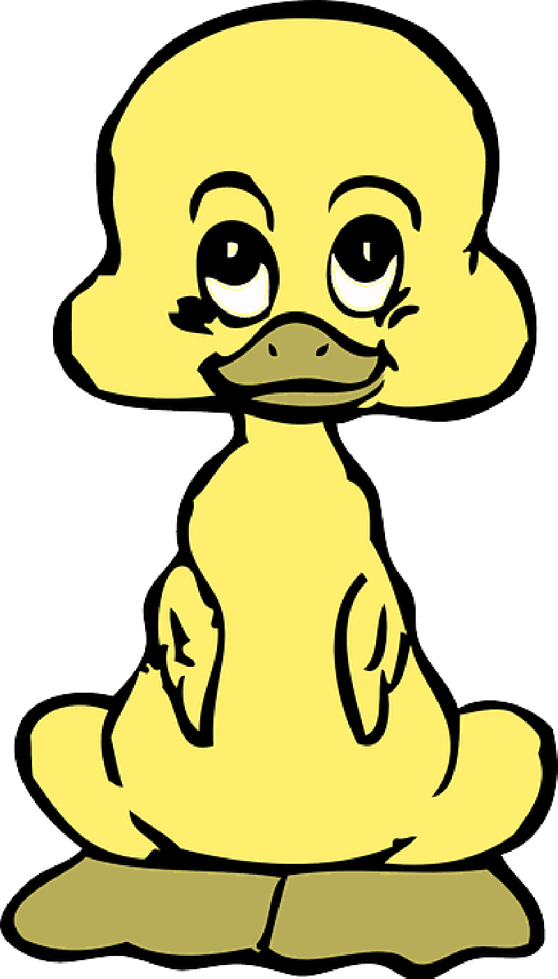 White - Cartoon Duck Beak Png (800x1402)