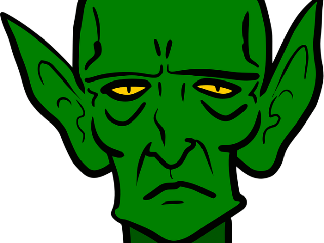 Pointed Ears Clipart Green - Story Of The Goblins Who Stole (640x480)