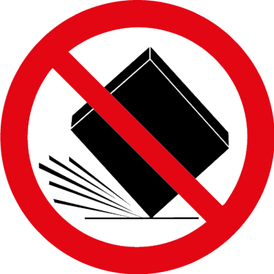 Do Not Drop Symbol - No Dog Poop Sign (400x400)