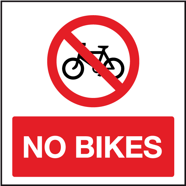 No Bikes Sign - No Entry Sign Uk (615x615)