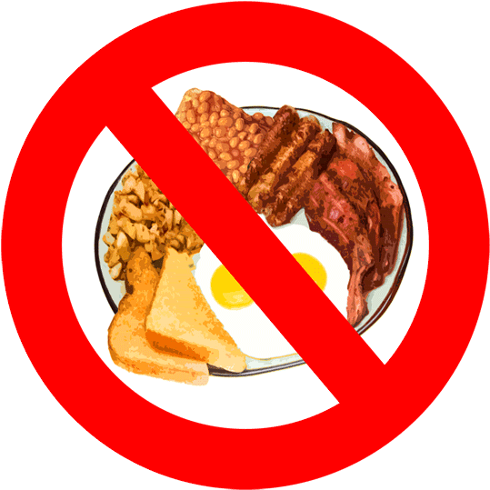 Don't Skip Breakfast - Don T Eat Breakfast (551x554)
