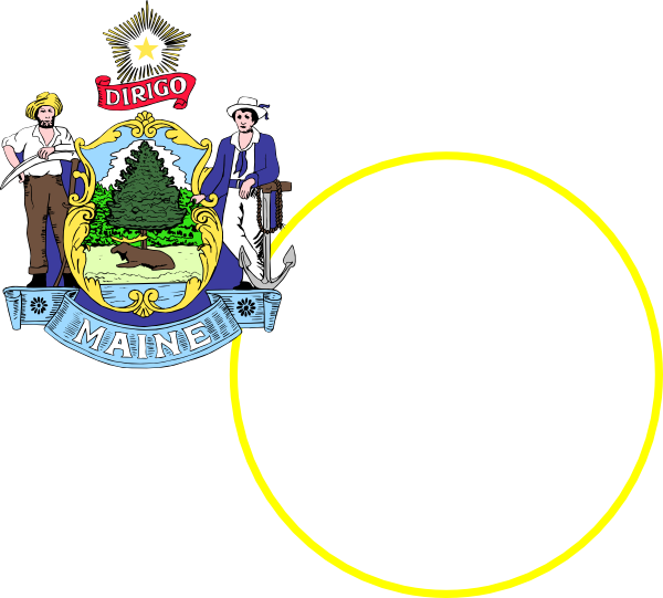 Maine State Flag (600x541)