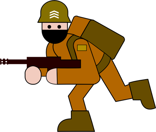 360 Soldier Free Clipart Public Domain Vectors - Soldier (500x425)