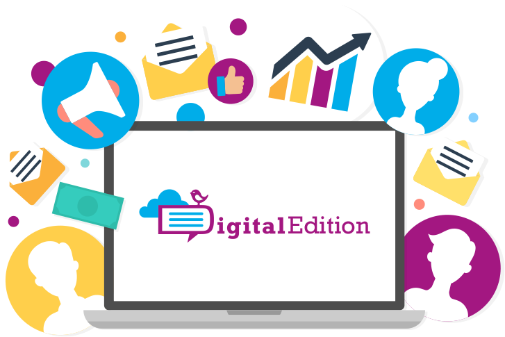 Online Marketing Clipart Event Management - Digital Marketing Png Icon (733x500)