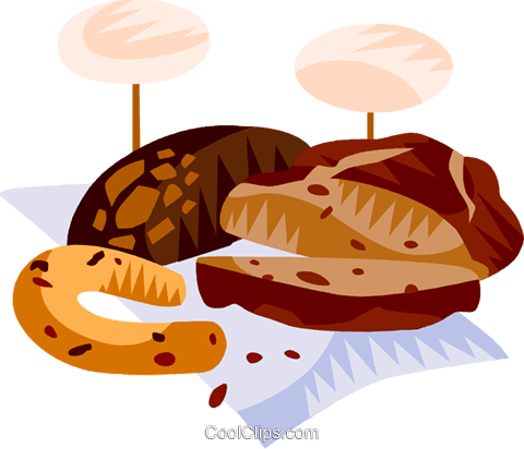 German Bread Royalty Free Vector Clip Art Illustration - Illustration (480x412)