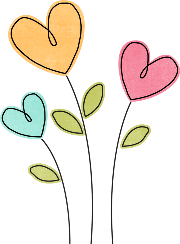 Fayette Ofd Flowercluster - Flower Heart Clipart Png (591x800)