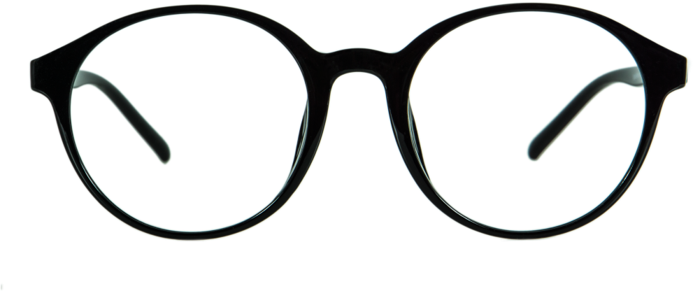 Hipster Glasses Frames Png - Black Round Glasses Png (1024x768)