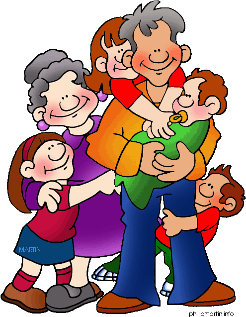 Free Clipart Family - Father's Day Clip Art (540x648)