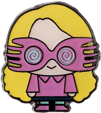 Harry Potter Cutie Pie Pin Badge - Luna Harry Potter Chibi (541x541)