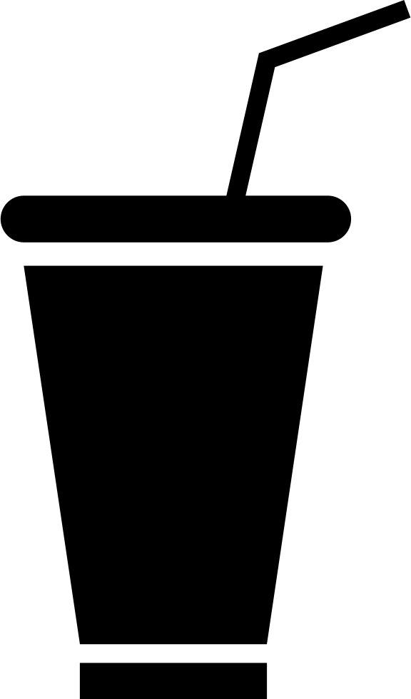 Paper Cup With Straw Comments - Dessin Gobelet Avec Paille (576x980)