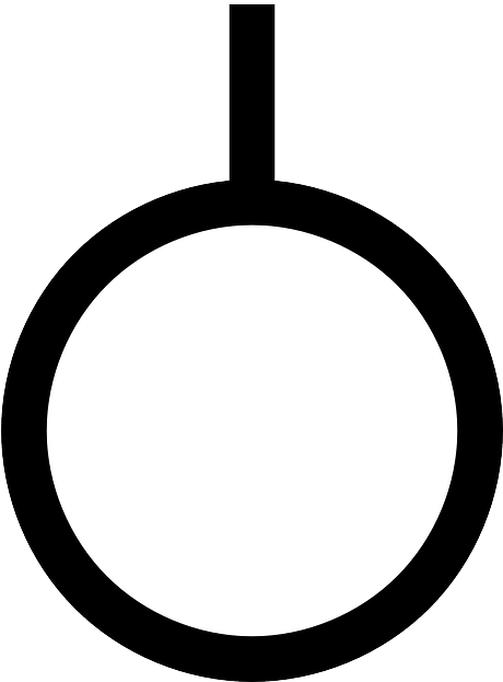 Black, Map, Symbol, Circle, Round, Japanese, Orchard - Orchard Symbol On A Map (459x640)