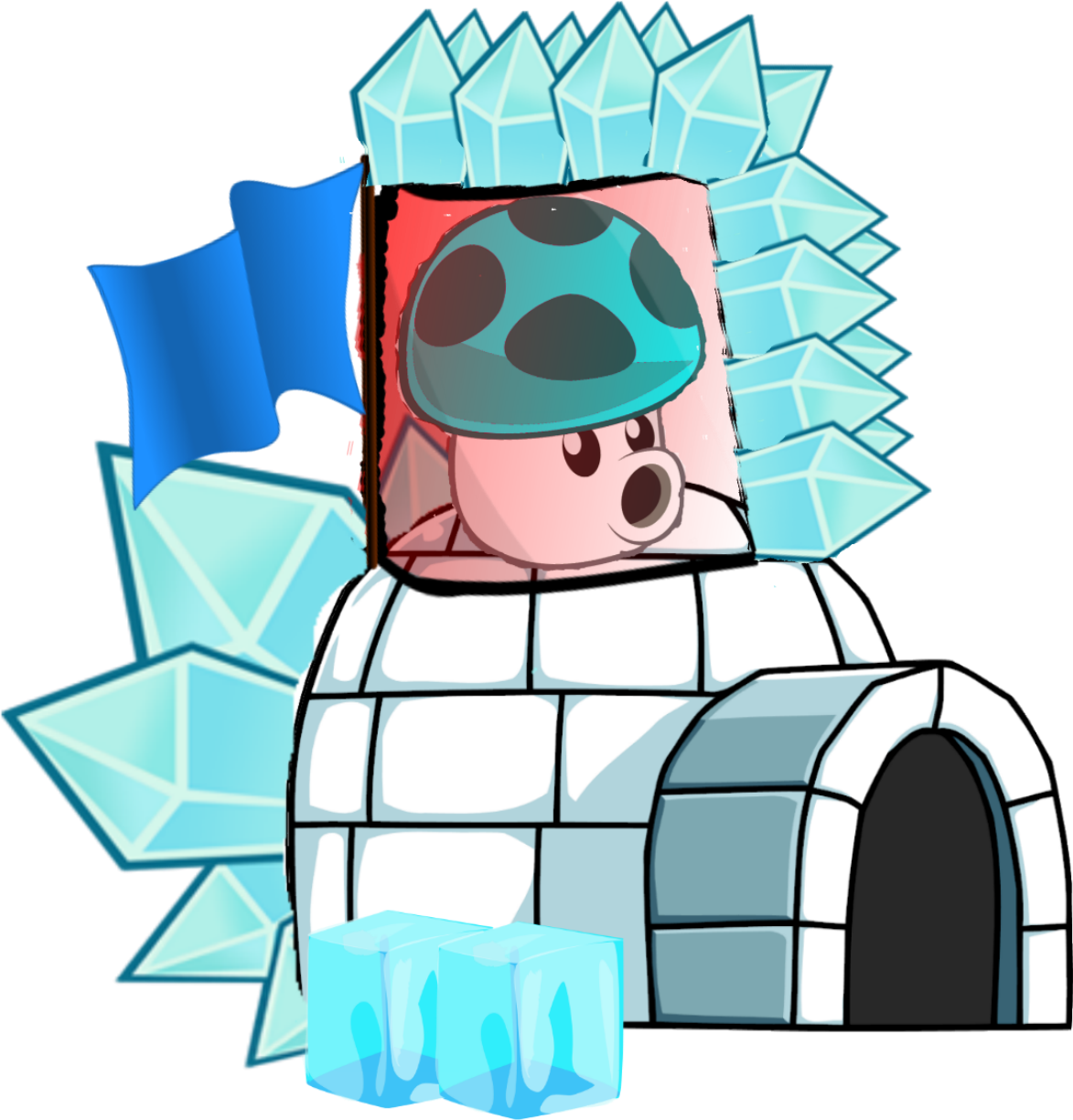 Ice Cannon And Freeze Puff - Portable Network Graphics (1173x1225)