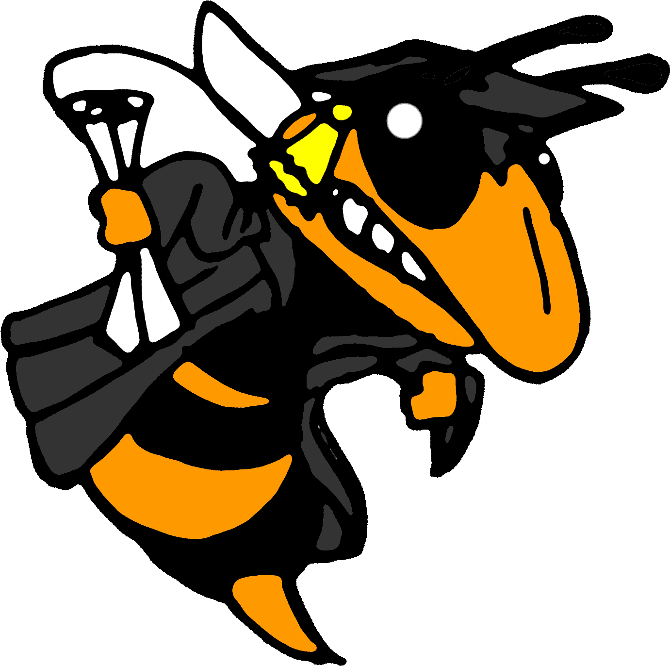Hornet Clipart School - Yellow Jacket Clip Art (1457x1435)