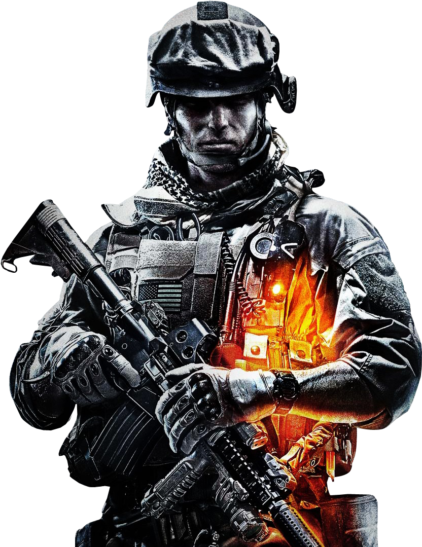 Battlefield Png Transparent Images - Call Of Duty Render (931x1078)