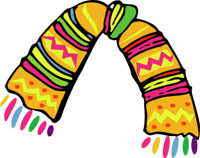 Scarf Clipart - Time & Tide Wait For None (400x316)