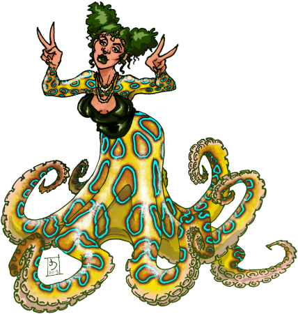 Blue Ringed Octopi Are Super Cute But Highly Deadly - Illustration (500x505)