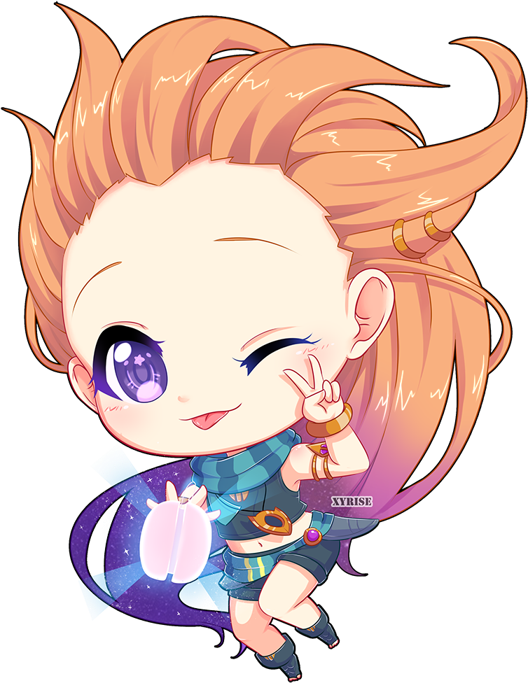 View Deviation - League Of Legends Chibi Zoe (782x1000)