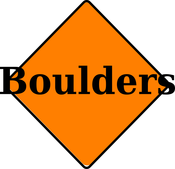 Orange Construction Sign Clip Art At Clker - Traffic Sign (600x579)