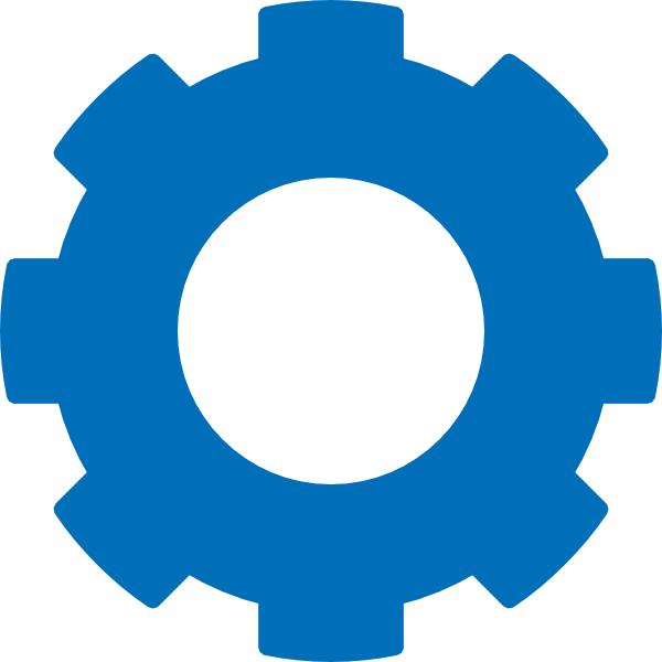 Blue Gear Clip Art At Clkercom Vector Clip Art Online - Form Io (600x600)