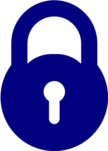 Lock Clipart Blue - Logout Icon Png Dark Blue (512x512)