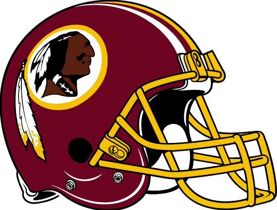 Chief Clipart Redskins - University Of Toledo Football Helmet (570x432)