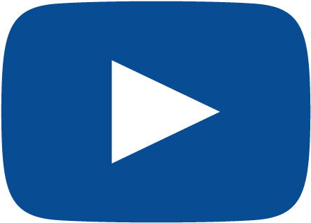 Support - Youtube Play Button Blue (500x500)