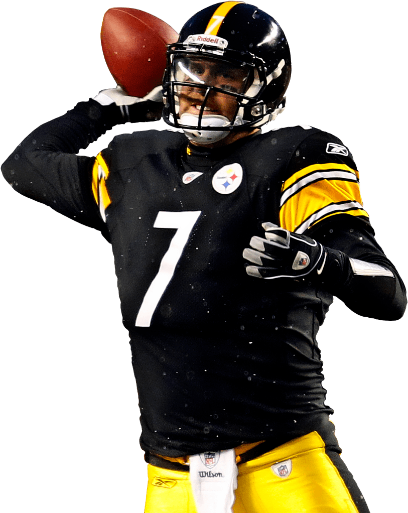 Steelers 7 Ben Roethlisberger Transparent Png - Ben Roethlisberger No Background (820x1023)