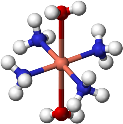 Ball And Stick Model Of The Tetraamminediaquacopper - Nh3 4 (440x440)