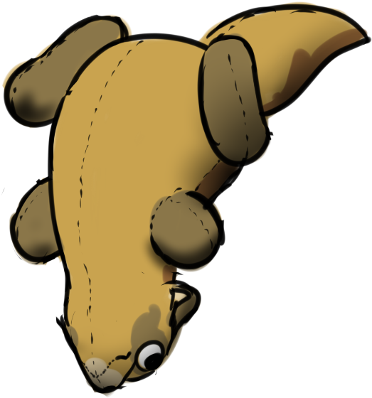 Sleep Deprived Plush Shits 18/18 Trask, The Tattle - Cartoon (600x600)