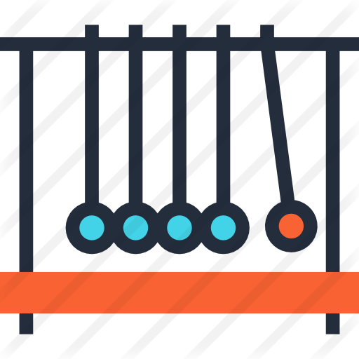 Newtons Cradle - Pendulo De Newton Png (512x512)