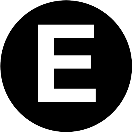 Letter E Clipart Black And White Download - Software Black And White (600x600)
