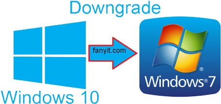 From Windows 10 To Windows 7 The Process Of Downgrade - Windows 7 Sticker (500x268)