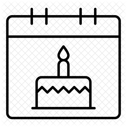 Birthday Icon - Calendar Date (512x512)