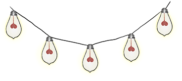 Free String Of White Christmas Lights Transparent Background - Stirng Png (393x393)
