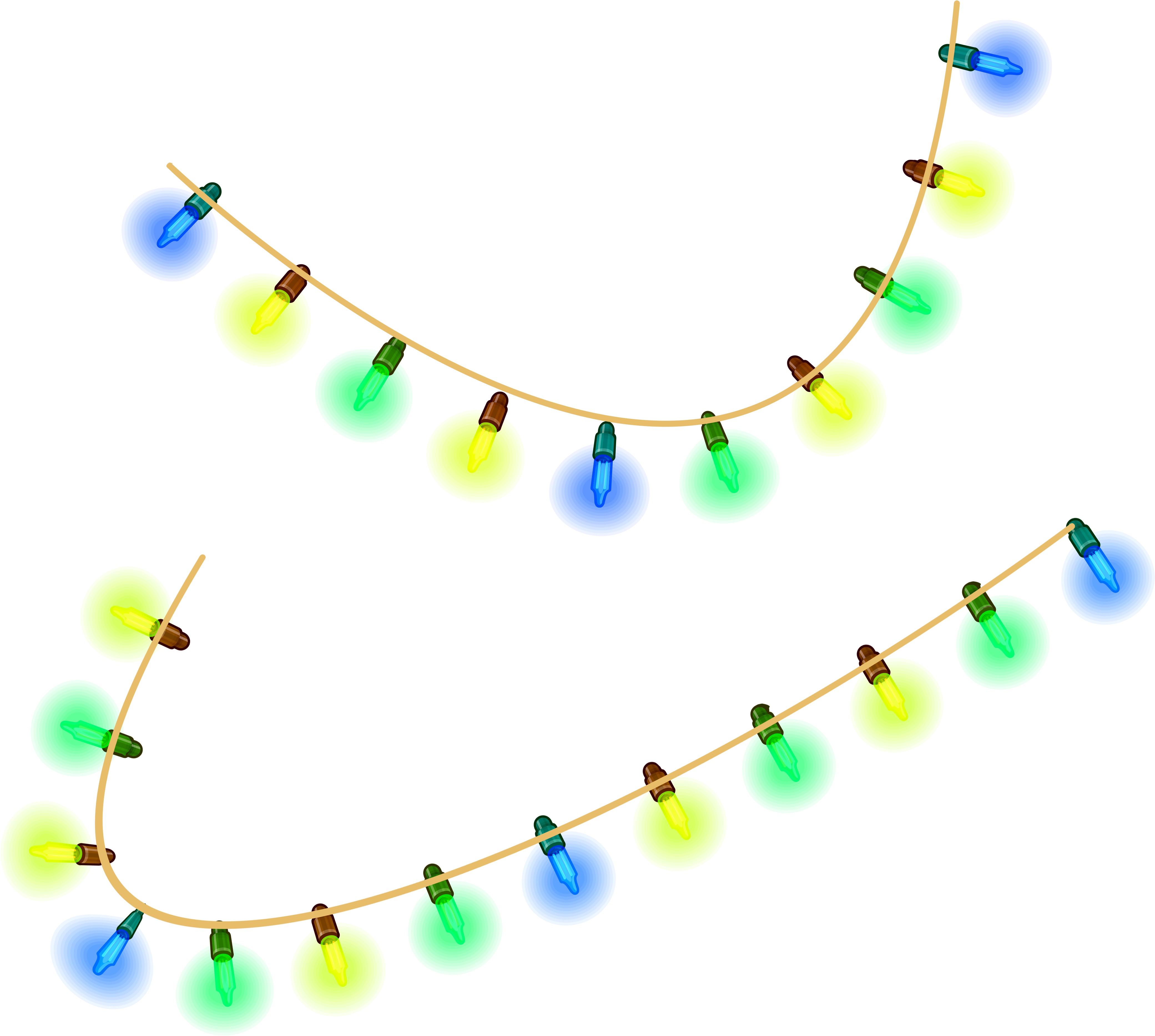 Christmas Lights Clipart Transparent Background - Christmas Lights (4326x3916)