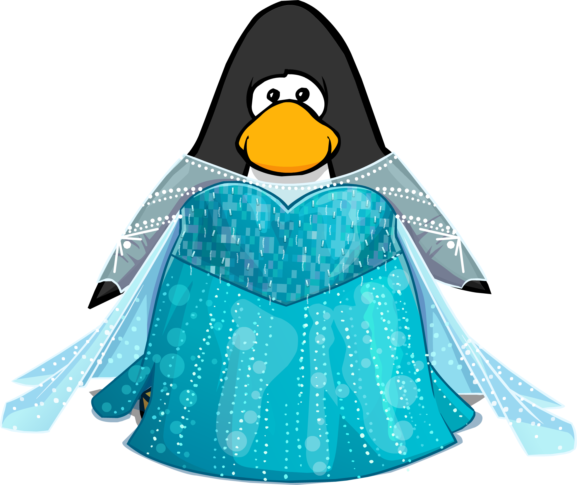 Elsa's Ice Queen Dress Pc - Adã©lie Penguin (1971x1655)
