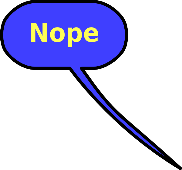 Nope Clipart (600x562)