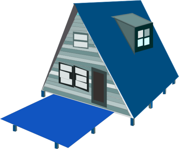 We Do Our Best To Bring You The Highest Quality Cliparts - Casa Em Triangulo De Madeira (600x501)