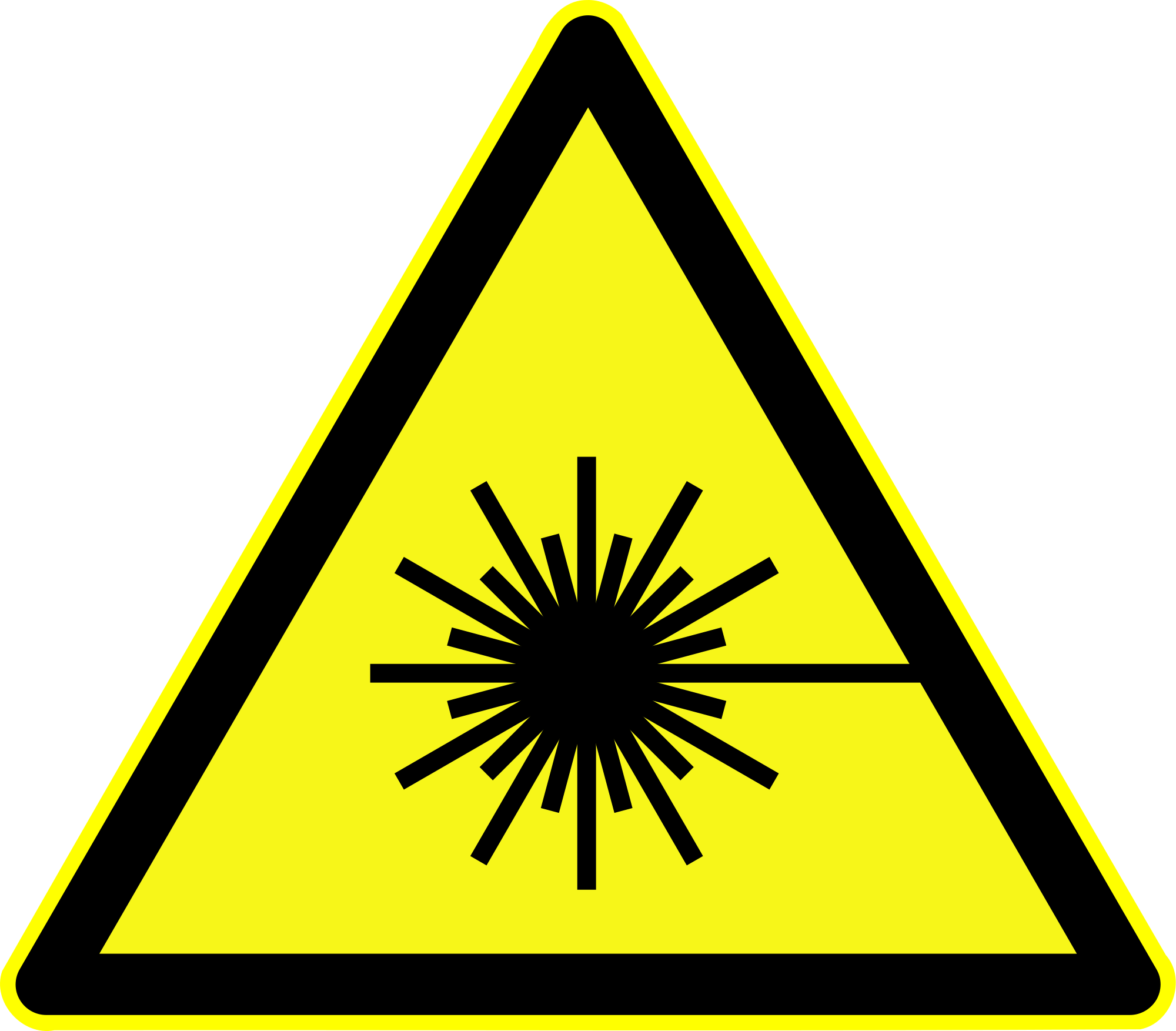 Earthquake Icon Symbol Download - Warnung Vor Laserstrahl (2000x1753)