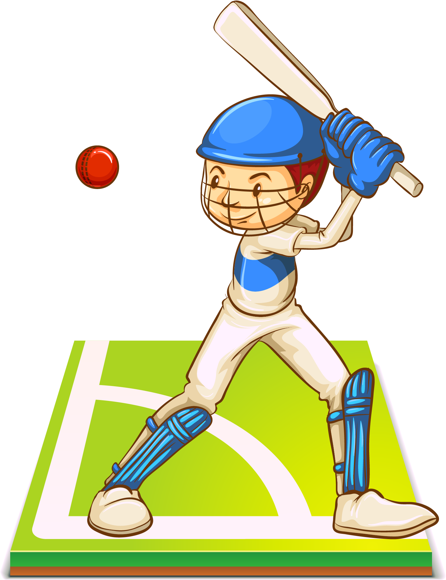 Kisspng Cartoon Baseball Clip Art Vector Hand Painted - Drawing (1694x2417)