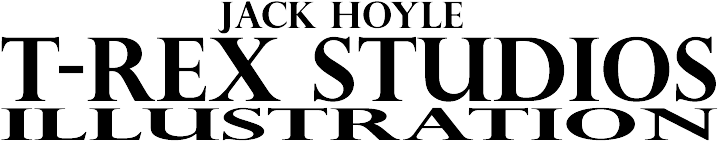 Jack Hoyle T-rex Studios Art Page - T-rex Studios (750x203)