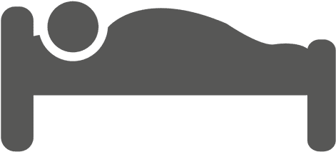 Sleeping On Bed Icon - White Bed Icon Png (512x512)