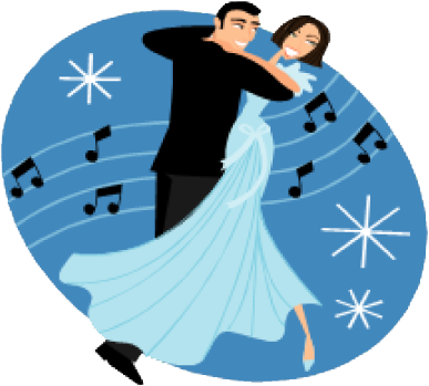 Family Of 4 Clip Art Download - Dancing Under The Stars Clipart (387x349)